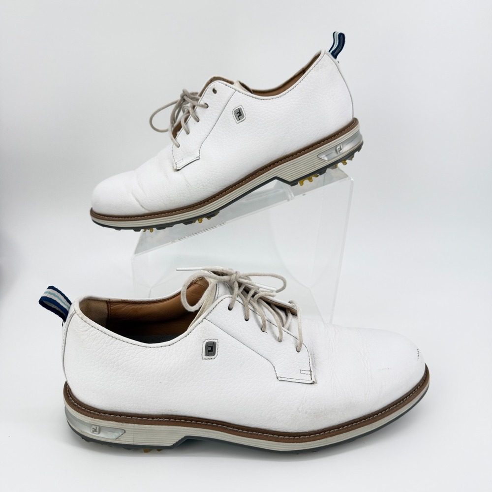 FootJoy DryJoys Premiere Series Field Golf Shoes White 54355 Mens 10.5M